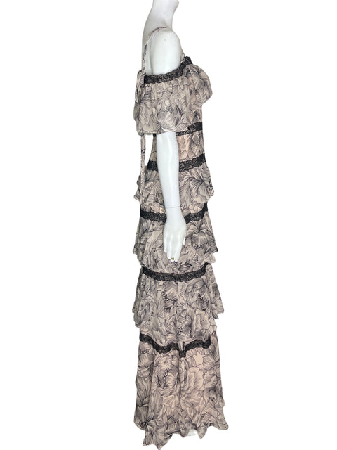 Vestido Bcbg Tiras Ruchas Beige - Talla 2