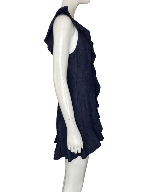 Romper Rodeo Show de Algodón Midi Troquelado Azul - Talla 10