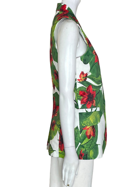 Chaleco Ovi Sin mangas Estampado Blanco - Talla S