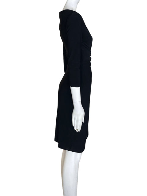 Vestido Ralph Lauren Asimétrico Ajustado Negro - Talla 4