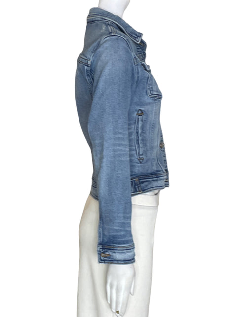 Chaqueta Zara Manga larga Botones Azul - Talla XS