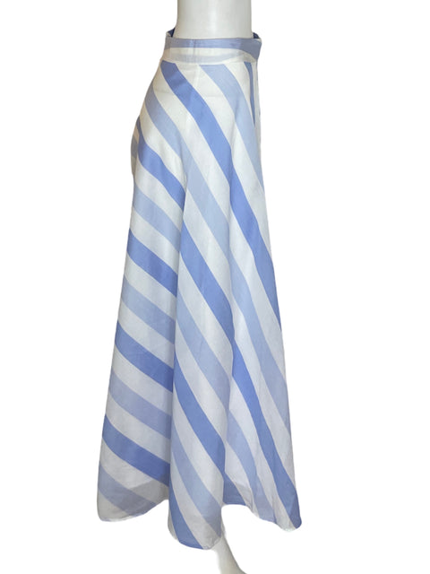 Falda Zara Suelto Rayas Azul - Talla S