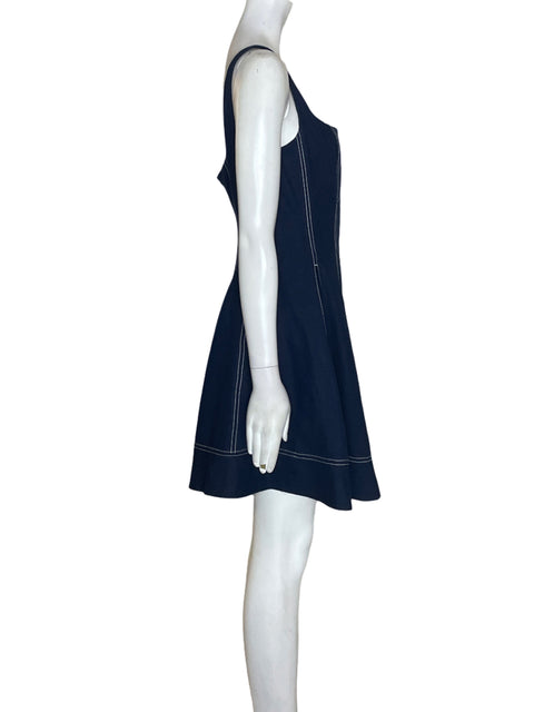 Vestido Tommy Hilfiger de Lino Tiras Mini Azul - Talla 38