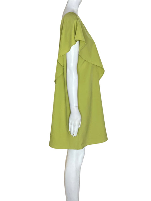 Vestido Tesoro Tps Oneshoulder Suelto Verde - Talla S
