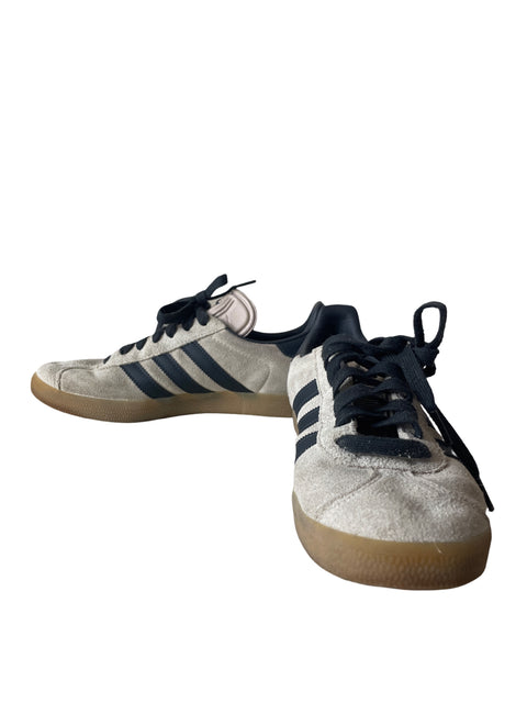 Zapatilla Adidas Cordones Texturizado Gris - Talla 7