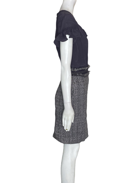 Vestido Tesoro Tps Mini Manga corta Morado - Talla S