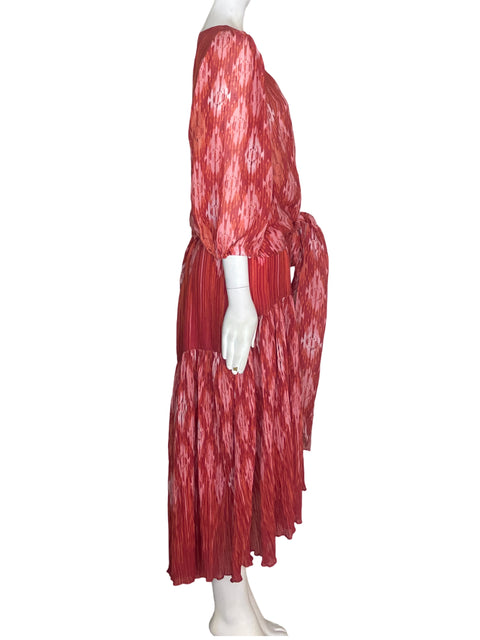 Conjunto Tesoro Tps Falda/blusa Estampado Rojo - Talla L