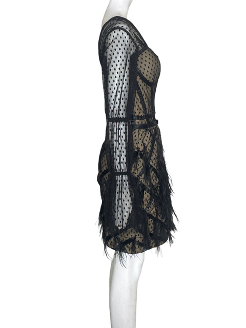 Vestido Tesoro Tps Mini Encaje Negro - Talla S