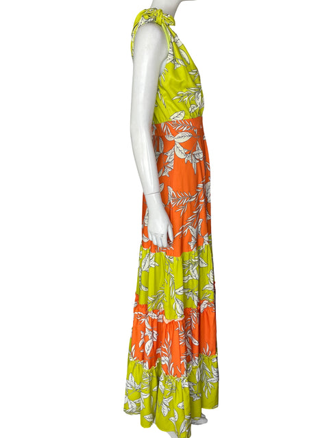 Vestido Dygarni Estampado Floral Naranja - Talla S