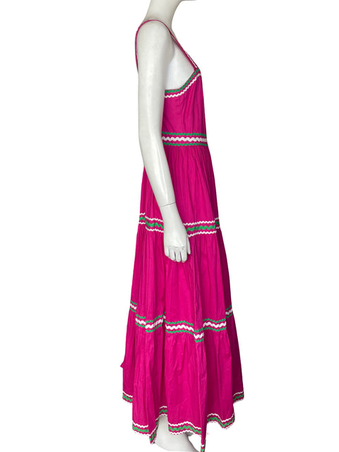Vestido Tesoro Tps Maxi Rayas Rosado - Talla S