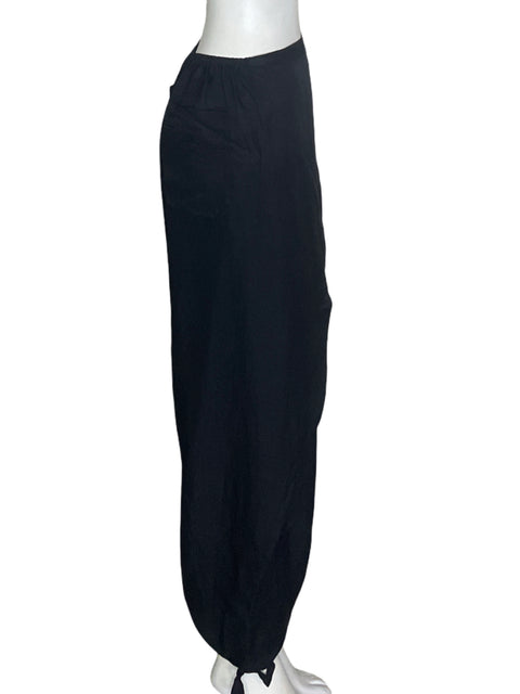 Pantalón Polo Ralph Lauren Elastico Abullonado Negro - Talla S