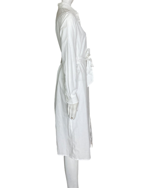 Vestido Polo Ralph Lauren de Algodón Botones Fajon Blanco - Talla 2