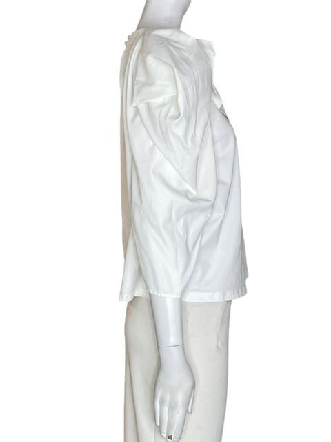 Camiseta Manarola de Algodón Manga corta Cuello redondo Blanco - Talla M
