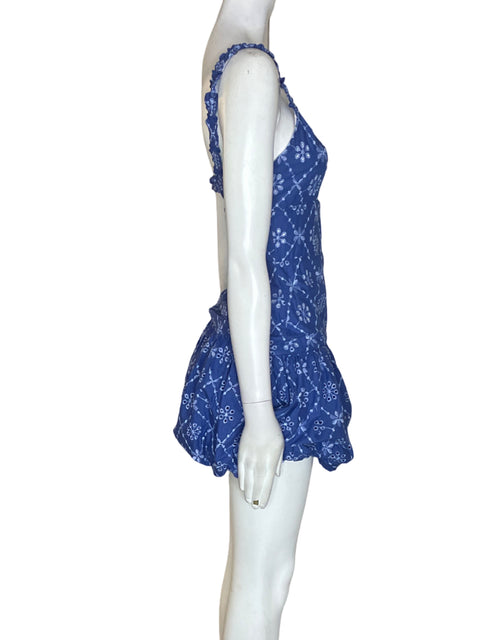Vestido Zara Tiras Globo Azul - Talla XS