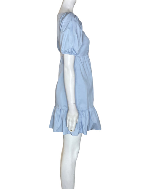 Vestido Ela Abullonado Mini Azul - Talla 6