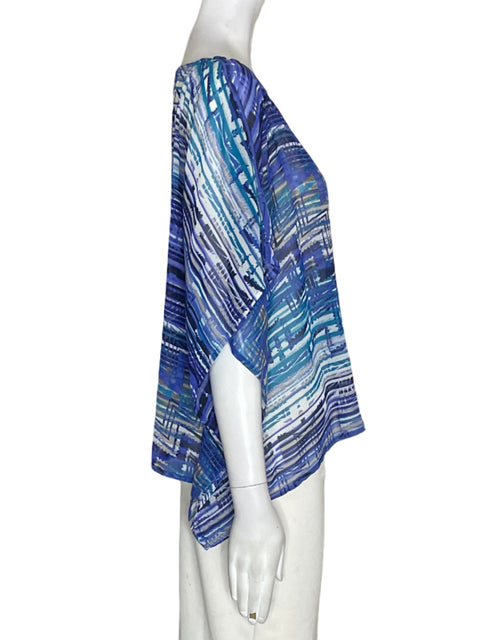 Blusa Material Girl Estampado Manga corta Azul - Talla XL