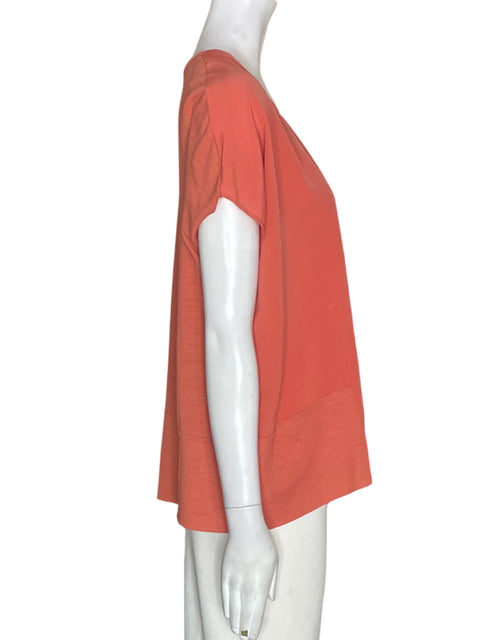 Blusa Zara Cuello v Liso Naranja - Talla L