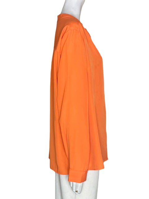 Blusa Jones New York Cuello v Manga larga Naranja - Talla 16