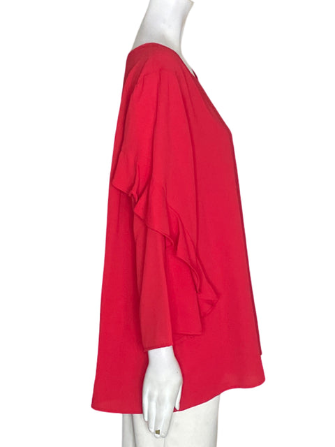Blusa Alfani Ruchas Liso Rojo - Talla XL