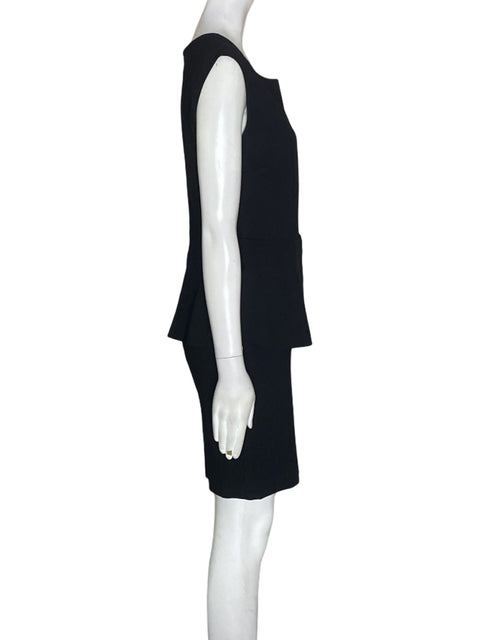 Vestido Kenneth Cole Sin mangas Midi Negro - Talla M