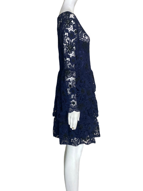 Vestido Aqua  Encaje Azul - Talla L