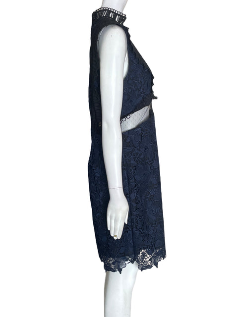 Vestido Topshop Tejido Sin mangas Azul - Talla 10
