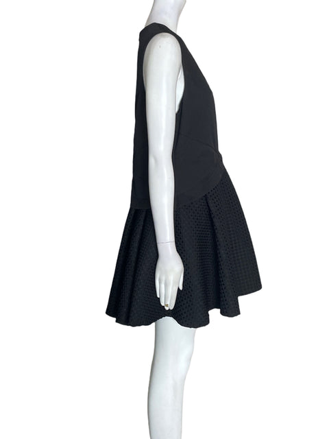 Vestido Vía Vai jaquar  plisado Negro - Talla L