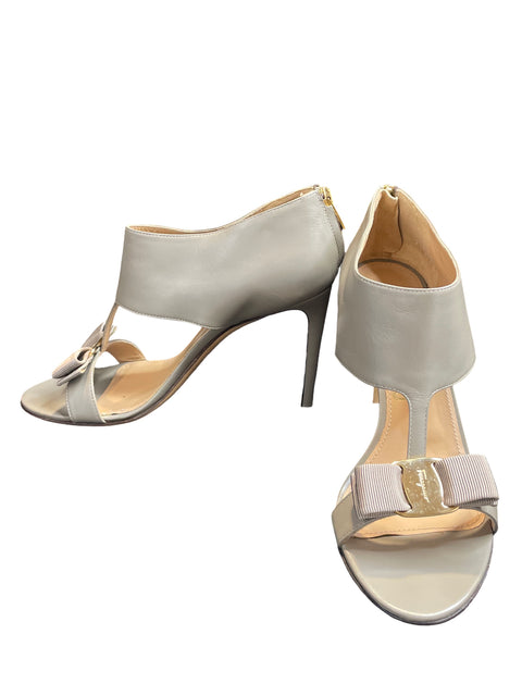 Sandalia Salvatore Ferragamo Tacón alto Gris - Talla 8