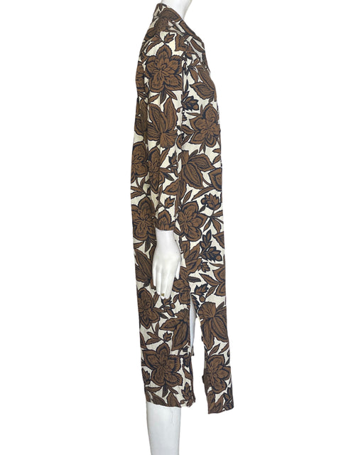 Vestido Zara Animal print Midi Marrón - Talla M