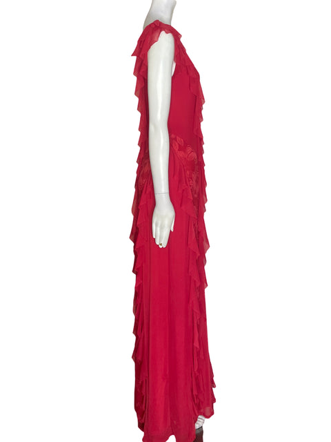 Vestido Afrm Ruchas Sin mangas Rojo - Talla L