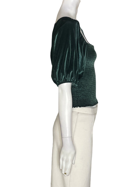 Blusa Naf Naf Abullonado Ajustado Verde - Talla S