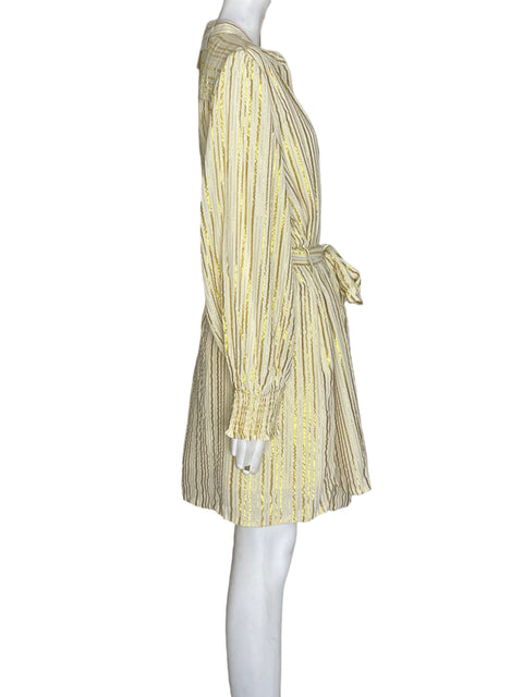 Vestido Ciebon Fajon Manga larga Dorado - Talla L