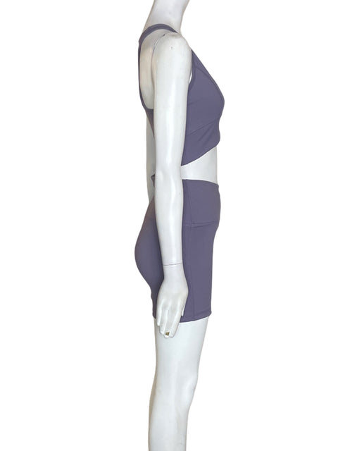 Conjunto Velocity Short/top Ejercicio Morado - Talla S