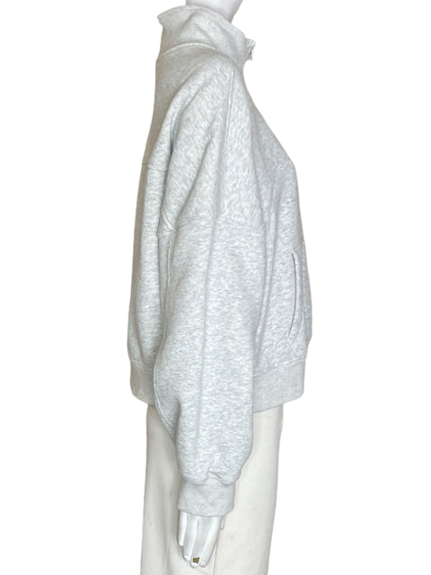 Abrigo Abercrombie & Fitch Manga larga Zipper Gris - Talla L