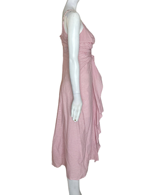 Vestido Delsab Tiras Ruchas Rosado - Talla S