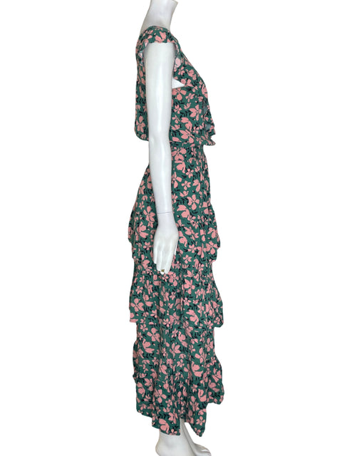 Vestido Vida Mia de Algodón Ruchas Maxi Rosado - Talla S