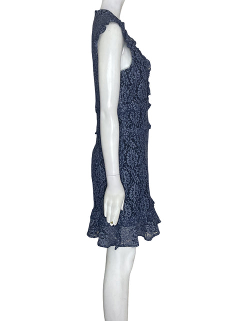 Vestido Naf Naf Encaje Sin mangas Azul - Talla M
