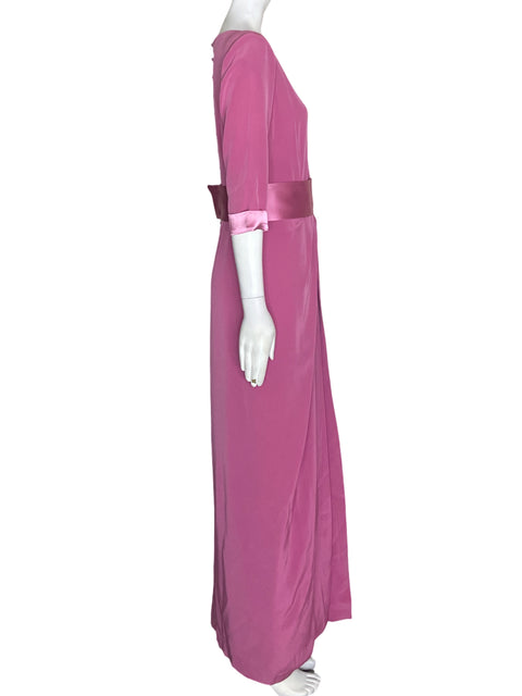 Vestido De Fiesta Matilde Cano Fajon Maxi Rosado - Talla S