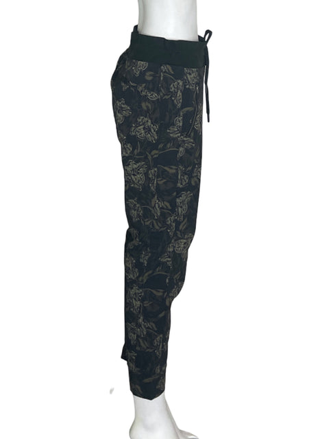 Pantalón Athleta Estampado Elastico Beige - Talla 8