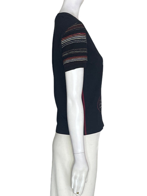 Camiseta Desigual de Algodón Manga corta Cuello redondo Negro - Talla M
