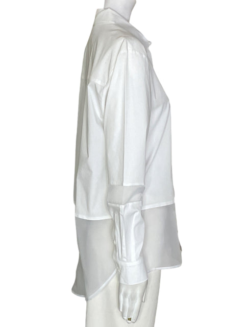 Camisa Dkny Manga larga Botones Blanco - Talla XS