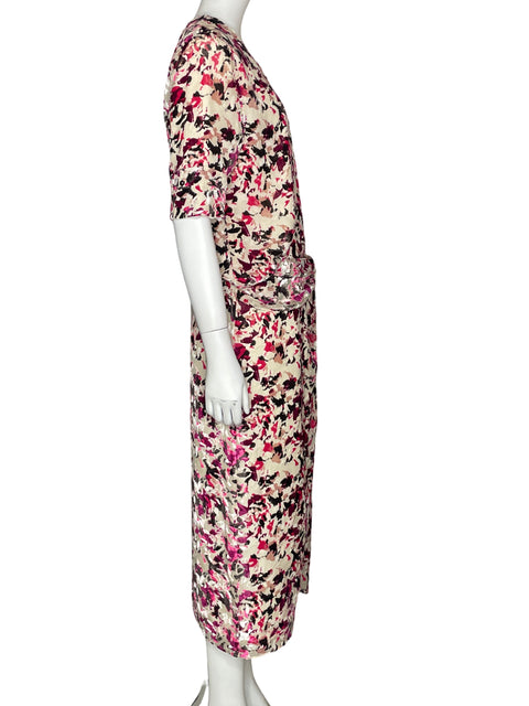 Conjunto Rag And Bone Estampado Texturizado Rosado - Talla 8