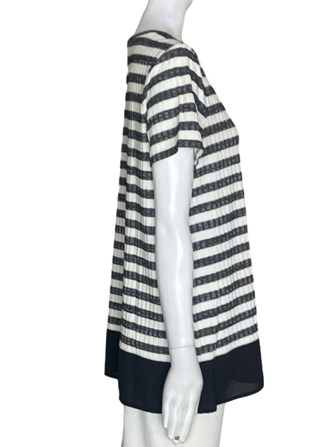 Blusa Chaus Rayas Manga corta Negro - Talla M