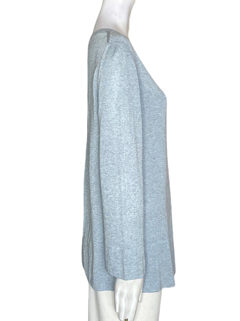 Blusa Massimo Dutti de Viscosa Manga larga Suelto Azul - Talla XL