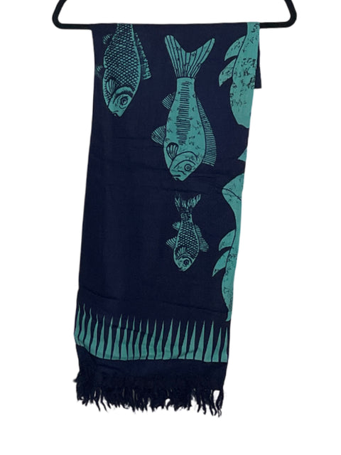 Bufanda Tesoro Tps Pez Flecos Azul - Talla U