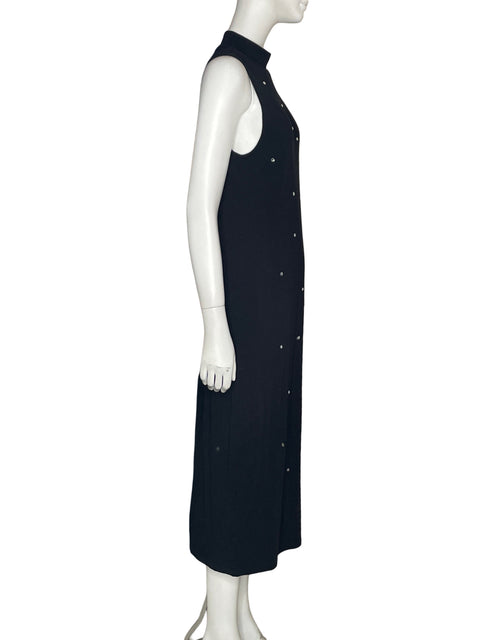 Vestido Zara de Algodón Liso Negro - Talla L