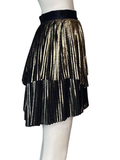 Falda By Johnny de Algodón Mini Negro - Talla 8