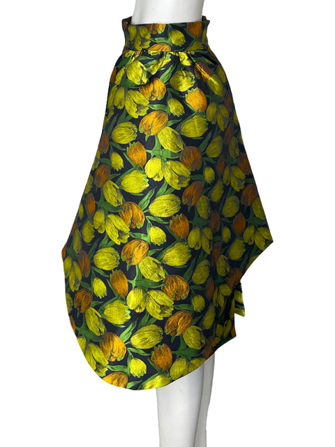 Falda Gracia Midi Verde - Talla M