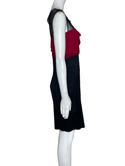 Vestido Bcbg Transparente Sin mangas Negro - Talla 4