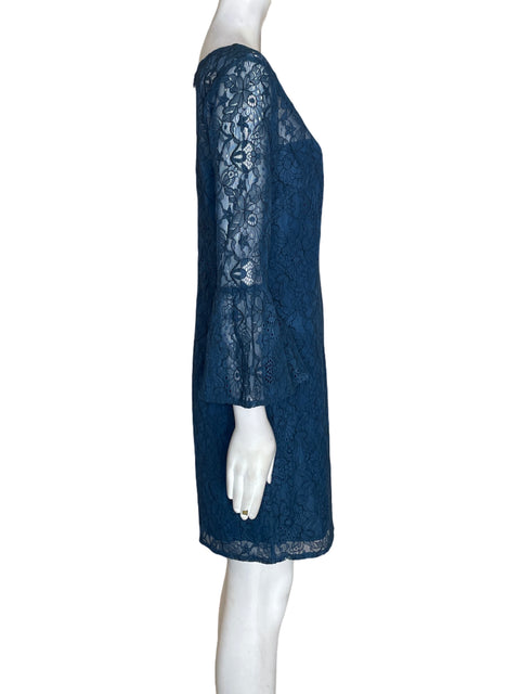 Vestido Bb Dakota Tejido Midi Azul - Talla 4